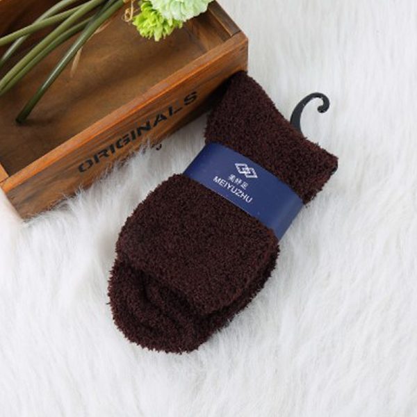 Miesten Naisten paksu thermal Casual Sports Floor Wa Coffee 1 pair