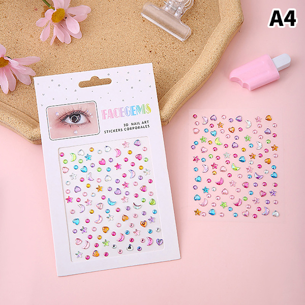 Face Gems Eye Jewels Festival Body Crystal Make Up Tarra Dia A4 onesize