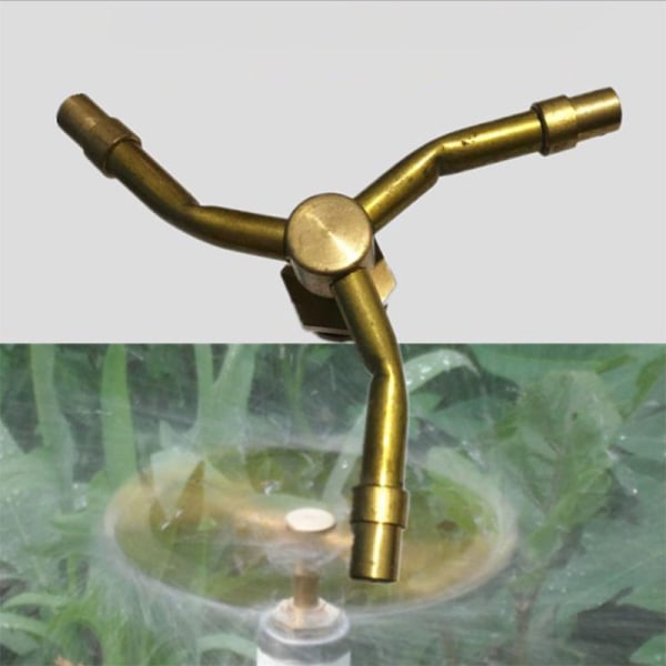 1/2" koppar 360° automatiskt roterande grässprinklerhuvud sprinkler Bronze onesize