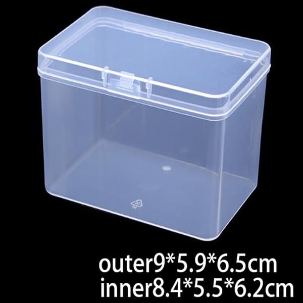 9*5,9*6,5cm Förpackningslåda Chip Box Förvaring Transparent plast Transparent one size
