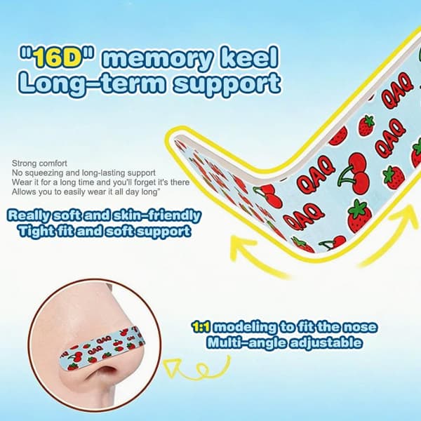 Justerbara flexibla näsformande remsor näsplåster näsa 30Pcs