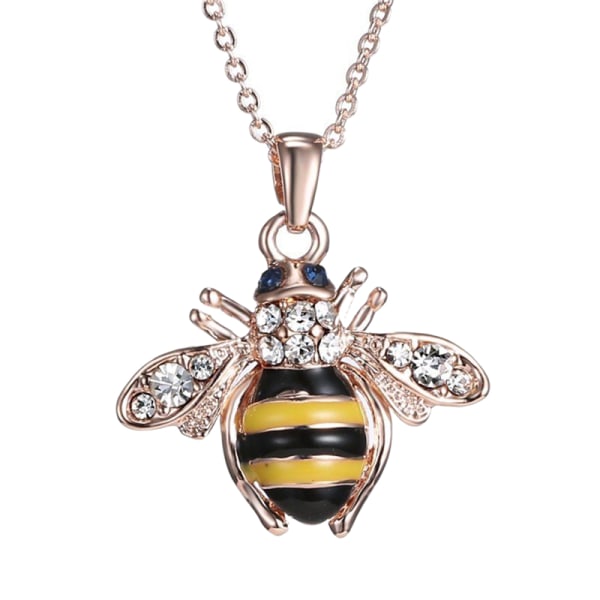 Elegant e Dame Honning Honey Bumblebee Bee Crystal Pendant Chain N Multi One Size