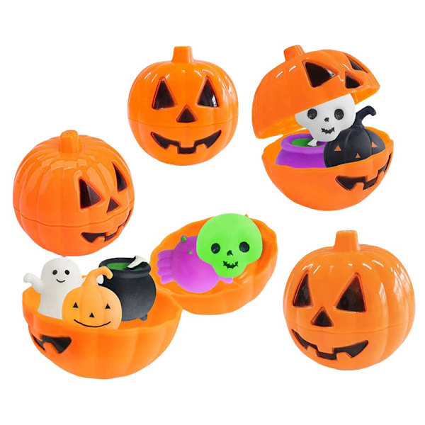 5 Pak Halloween Græskar Slikæsker 5pcs