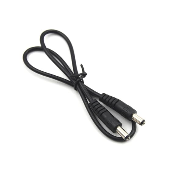 5,5 x 2,1 mm hann til 5,5 x 2,1 mm hann DC-strømplugg CCTV-adapter 0 1