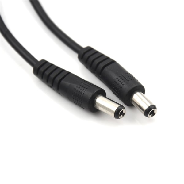 5,5 x 2,1 mm hane till 5,5 x 2,1 mm hane DC- power CCTV-adapter 0 1