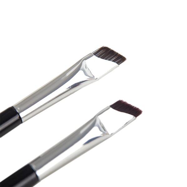 Blade Makeup Brushes Vinklet tynn øyenbrynsbørste Flat Fin Eyelin black A