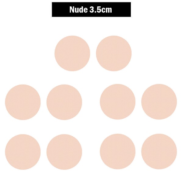 10 STK mænd brystvortebetræk usynlig brystløft bh løbebeskyttelse Nude 3.5cm