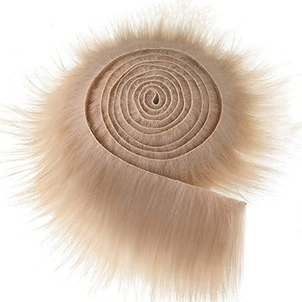 9x150 cm Faux Band Tejper Gör-det-själv-kläder Sy Fluffy Trimming S Khaki 9cm*150cm
