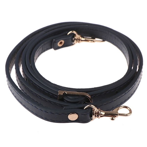 120 cm læder skuldertaske Håndtag Pung Strap Håndtasker Bælte Str Navy