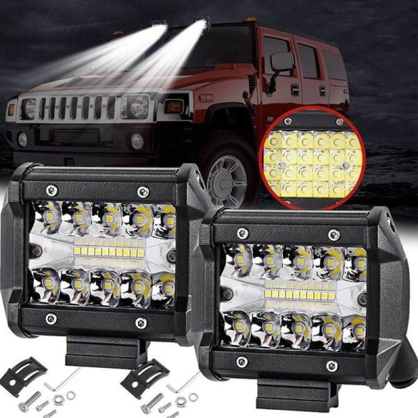 4" tommers 60W 20LED arbeidslys Flomspot Combo terrengkjøring White light 1pc