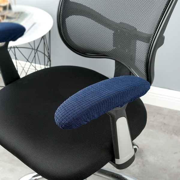 Kontorsdator Stol Arm Armstöd Slipcovers Överdrag Kuddar Flexib Dark blue one size
