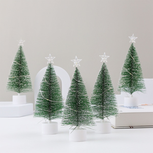 Lysende mini juletræer Smukke små kunstige Xmas T A one size