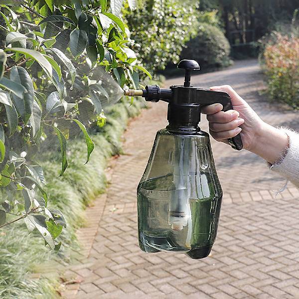 1,5L håndtrykssprøjte Manuel luftpumpe Havedesinfektion dark Gray 1500ml