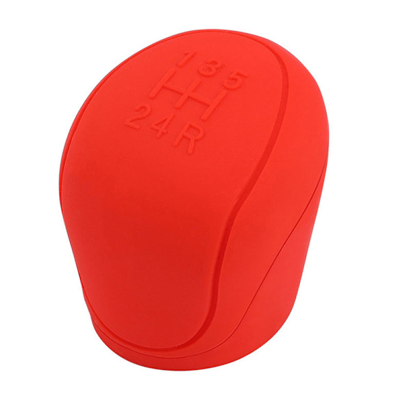 Silikon Bil Gear Head Shift Knop Cover Gear Shift Non Slip Gri Red One Size
