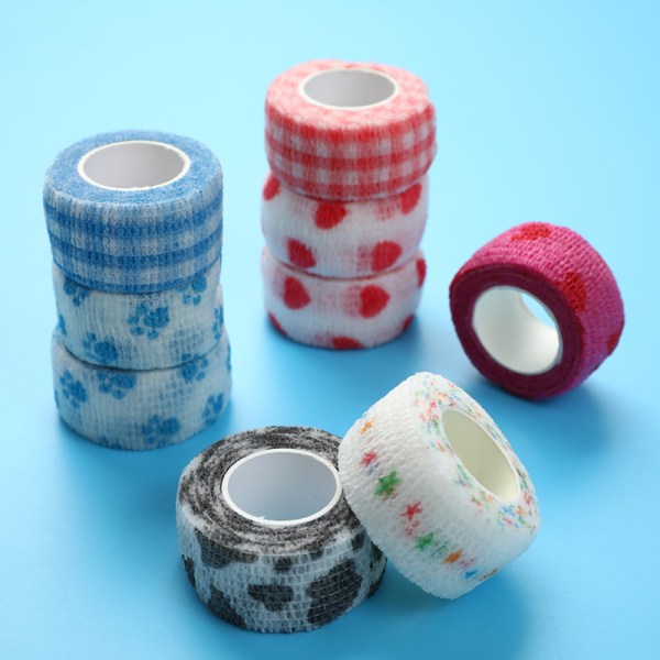 Writing Finger Bandage Artifact Self-adhesive Wrapping  Protect Multicolor 2.5cm*450m