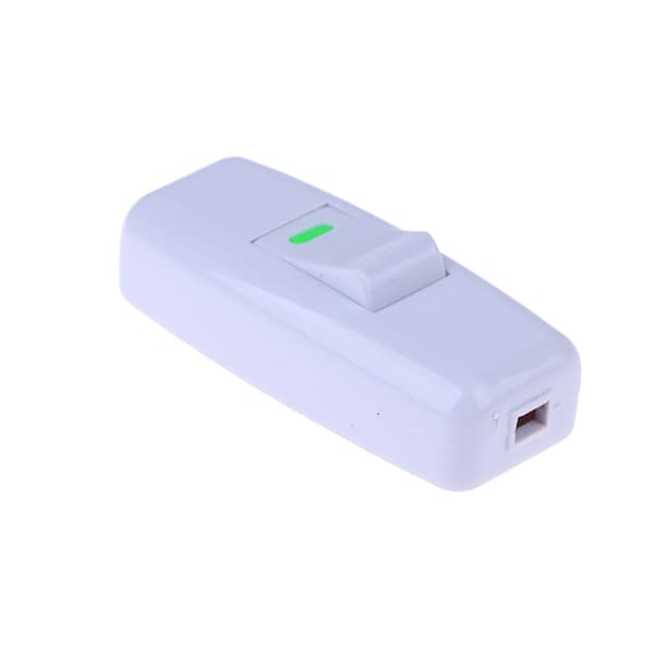Lysbryter for hjemmet Hvit Inline PÅ/AV Lampe Skrivebordslyskabel one size