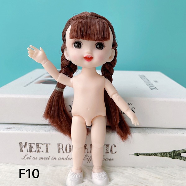 16 17cm tyttö nukke 1 8 liikuteltava ja nude body ob11 asusteet gir f10