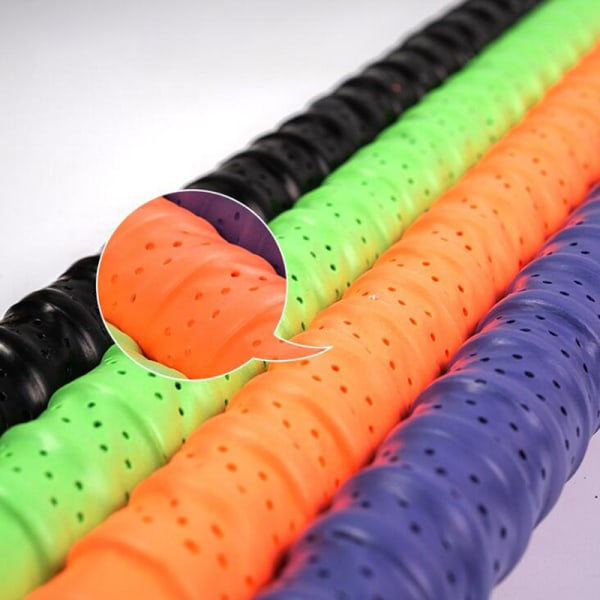 Pustende Anti-skli Sport Grip Svettebånd Tennis Tape Badminton Orange one size