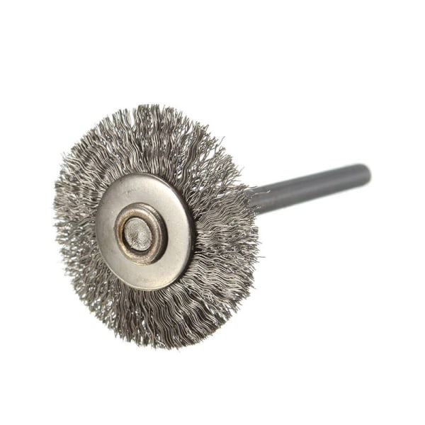 10x 3 mm stålborstar i rostfritt stål för slipmaskin Dremel R