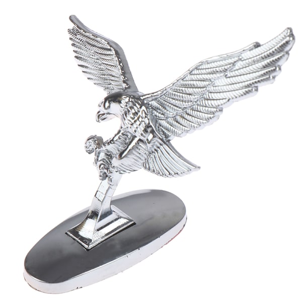 2stk Bil Front Deksel Krom hette Ornament Badge 3D Emblem Angel Black 2pcs
