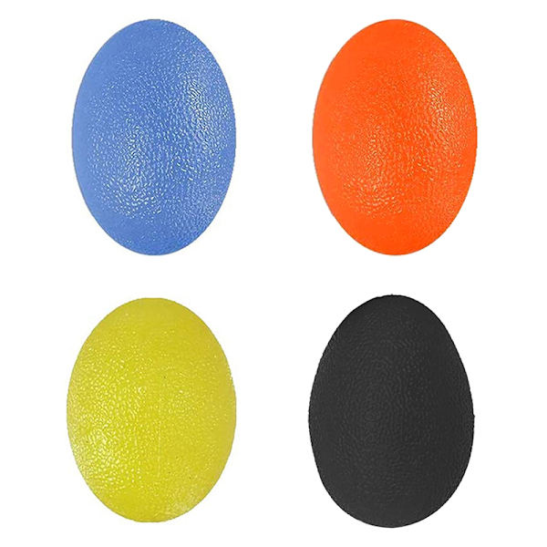 4 Stk Silica Gel Håndgreb Bold Æg Mænd Kvinder Gym Fitness Finger Multicolor 4Pcs