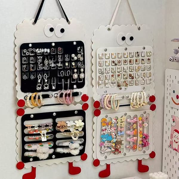 1 st Hårnålsförvaringsställ Hårklämma Organizer Hårklämma Beige 2
