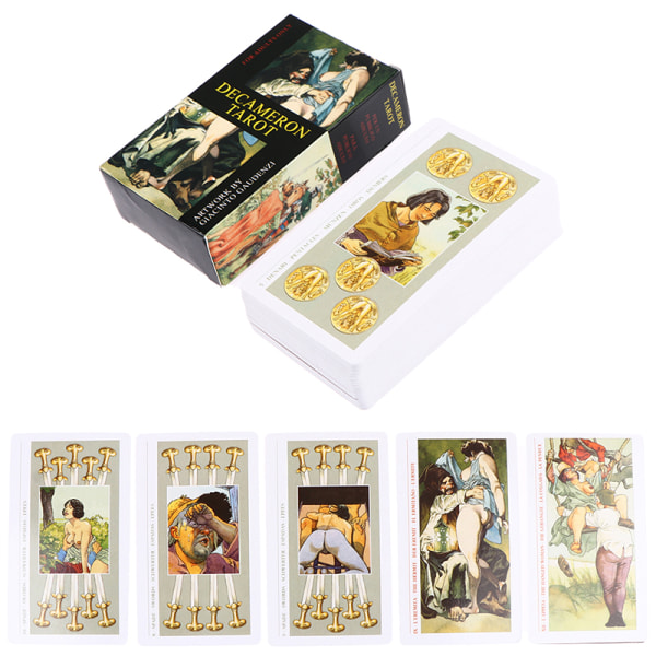 Decameron Tarot Cards Prophecy Ennustaminen Deck Party Entertainm Multicolor one size