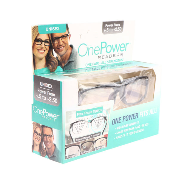 One Power Läsglasögon Autojustering Bifocal Presbyopia Gla Black one size