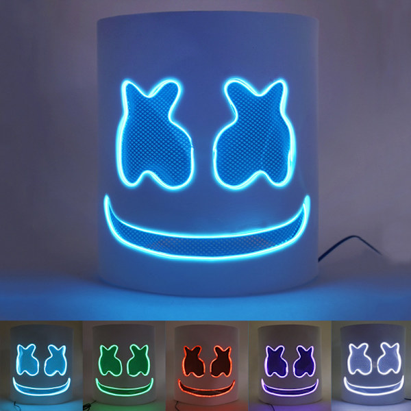 Jouluinen LED-naamio Full Head Cosplay White 1 pc