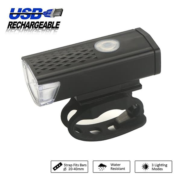 Cykelljus USB LED Uppladdningsbart Set MountainCycling Saf white one size