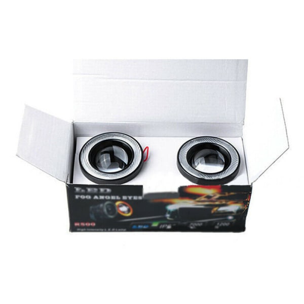 1* 3,5" Angel Eyes LED-dimljus Bil SUV Universal Vit Drivin 3.5White light 1Pcs