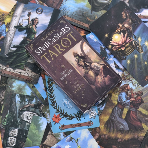 78st Modern Spellcaster's Tarot Full Engelska Tarotkortdäck Multicolor One Size