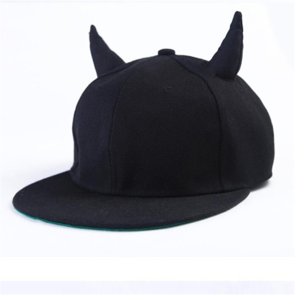 Mænd Kvinder Snapback Justerbar Baseball Cap Hip Hop Hat Sort De Black P2:55-60CM