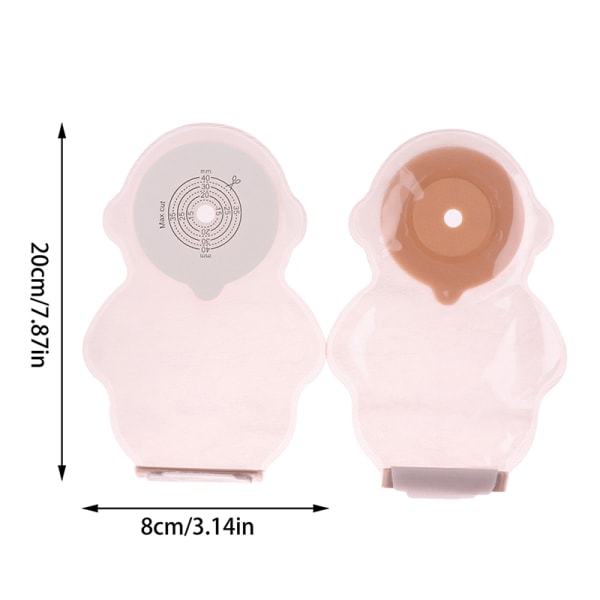 10 stk. pediatrisk selvklebende lukking endrems drenerbar kolostomibag onesize