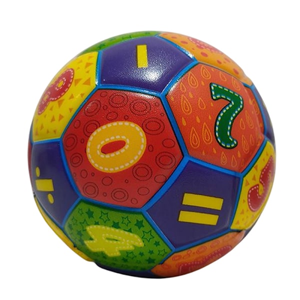 6,3 cm fast elastisk boll för barn, pussel, tidig utbildning, fotboll C
