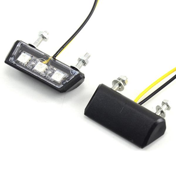 12V moottoripyörän rekisterikilpi LED-valo vedenpitävä moottoripyörä Li Red onesize