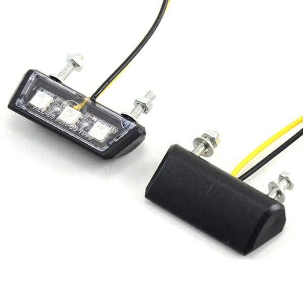 12V moottoripyörän rekisterikilpi LED-valo vedenpitävä moottoripyörä Li White onesize