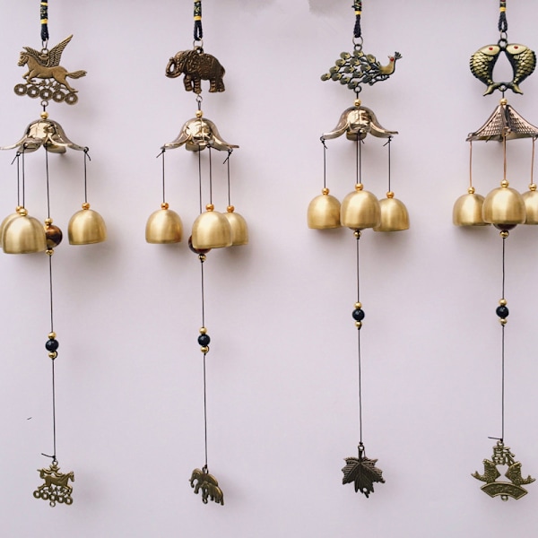 Antik Wind Chime Kobber Yard Have Udendørs Living Dekoration 1 one size