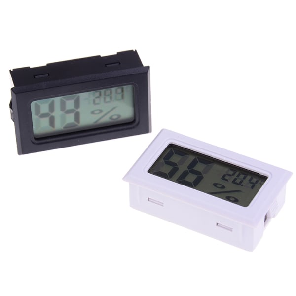 Liten størrelse digitalt lcd termometer hygrometer fuktighetstemperatur oppfylt Random Color onesize