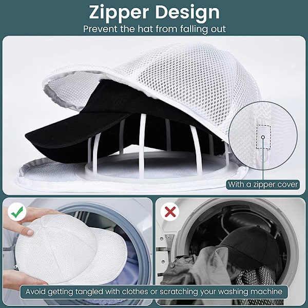 Uusi astianpesukone Hat Pesu Protector Baseball Hat Washer Baseball White 1PC