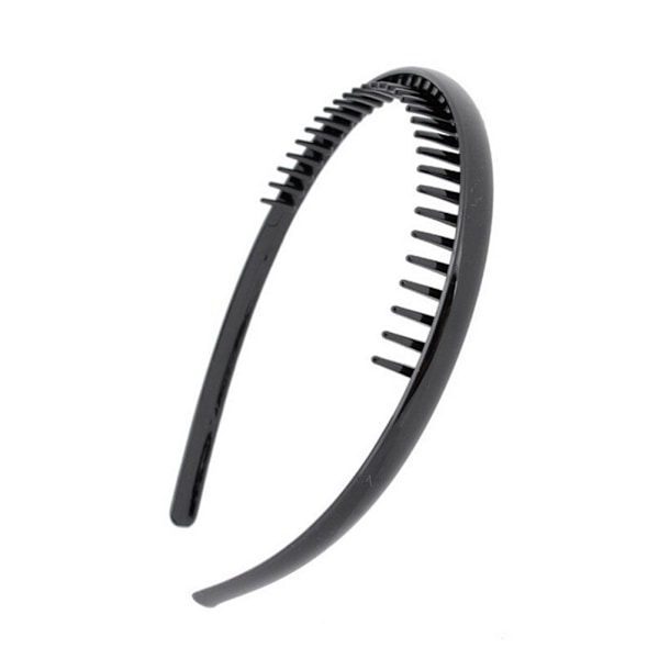 Herre Tand Sports Fodbold Fodbold Pandebånd Hårbånd Sort Po Black One Size