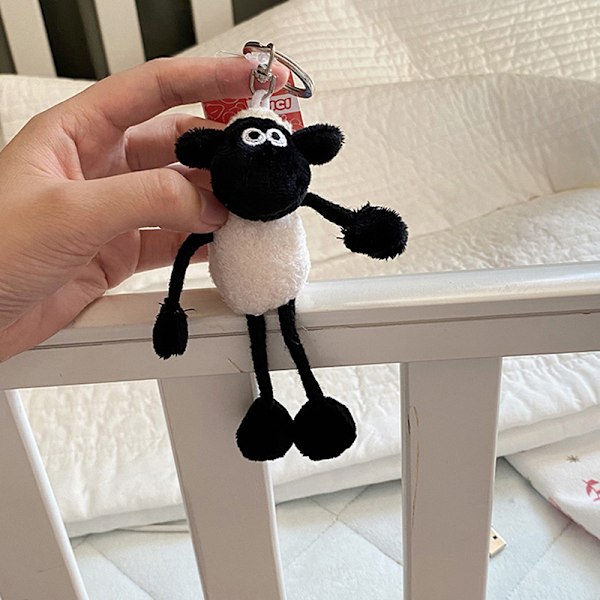 2022 Ny Shaun The Sheep Cartoon Cashmere Nyckelring Animation S One Size