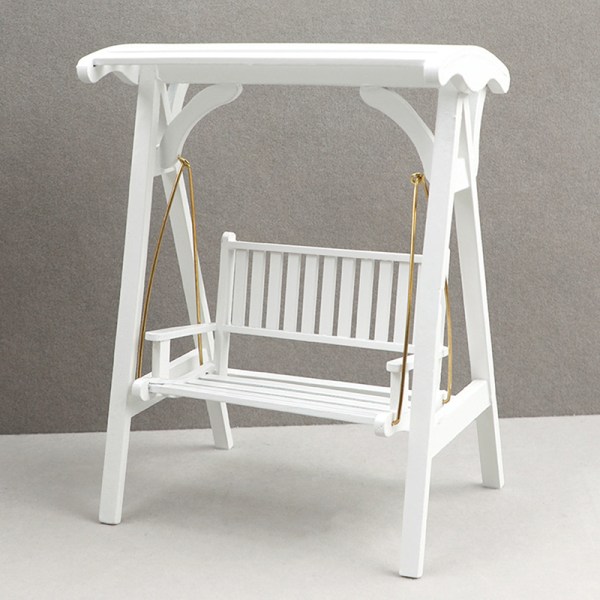 1:12 Dollhouse Mini Swing keinutuoli Riippuva tuoli Puutarha Fu one size
