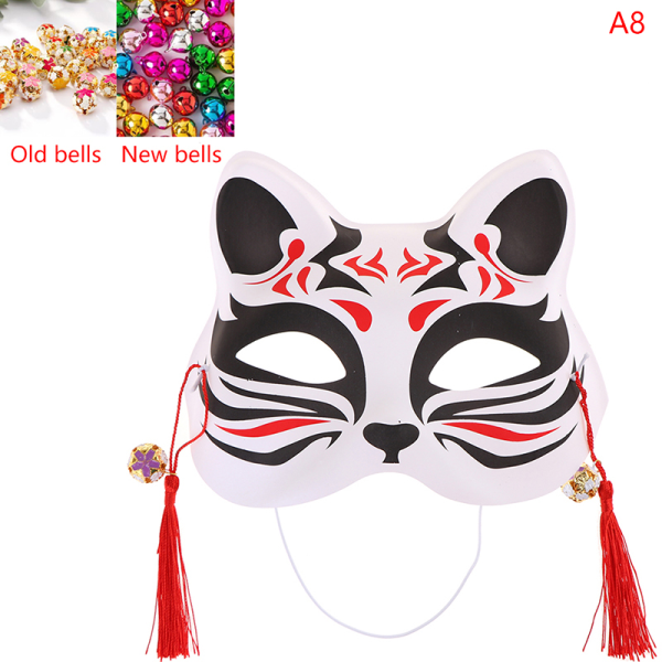 1 Stk Anime Rævemasker Half Face Cat Mask Maskerade Festival Del Color A8