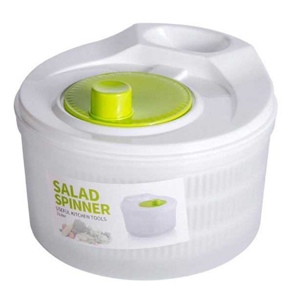Grøntsager Salat Spinner Salat Blad Vegetabilsk Dehydrator Vask White one size