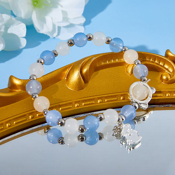 Hengende Opal Perle Armbånd Ins Stil Lykke Krystall Hånd Stri one size