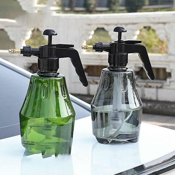 1,5L håndtrykksprøyte manuell luftpumpe hagedesinfeksjon dark Gray 1500ml