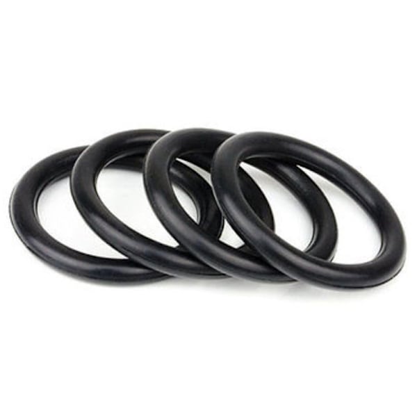 4 stk Gummi O-ring Fastener Kit High Strength Bumper Quick Rele Black 4pcs