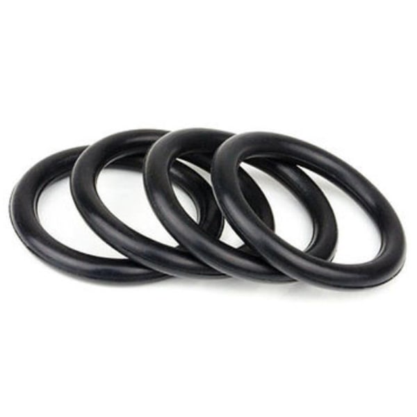 4 stk gummi O-ring festesett Høystyrke støtfanger Quick Rele Black 4pcs