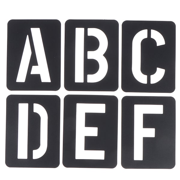 42 STK Brevnummer Symbol Craft Hul Stencil Stempling Præg A one size